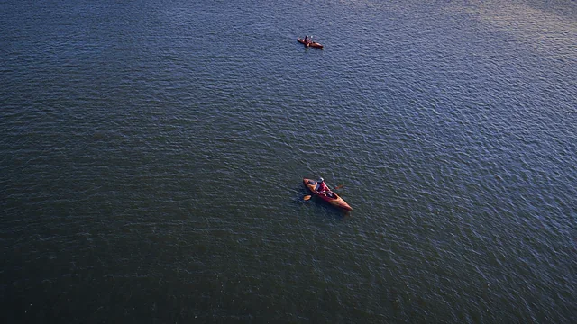 Kayaker on a calm lake