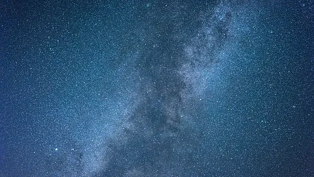 Milky Way over a starry night sky