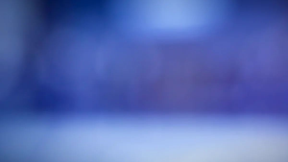 Blue and purple glowing bokeh lights