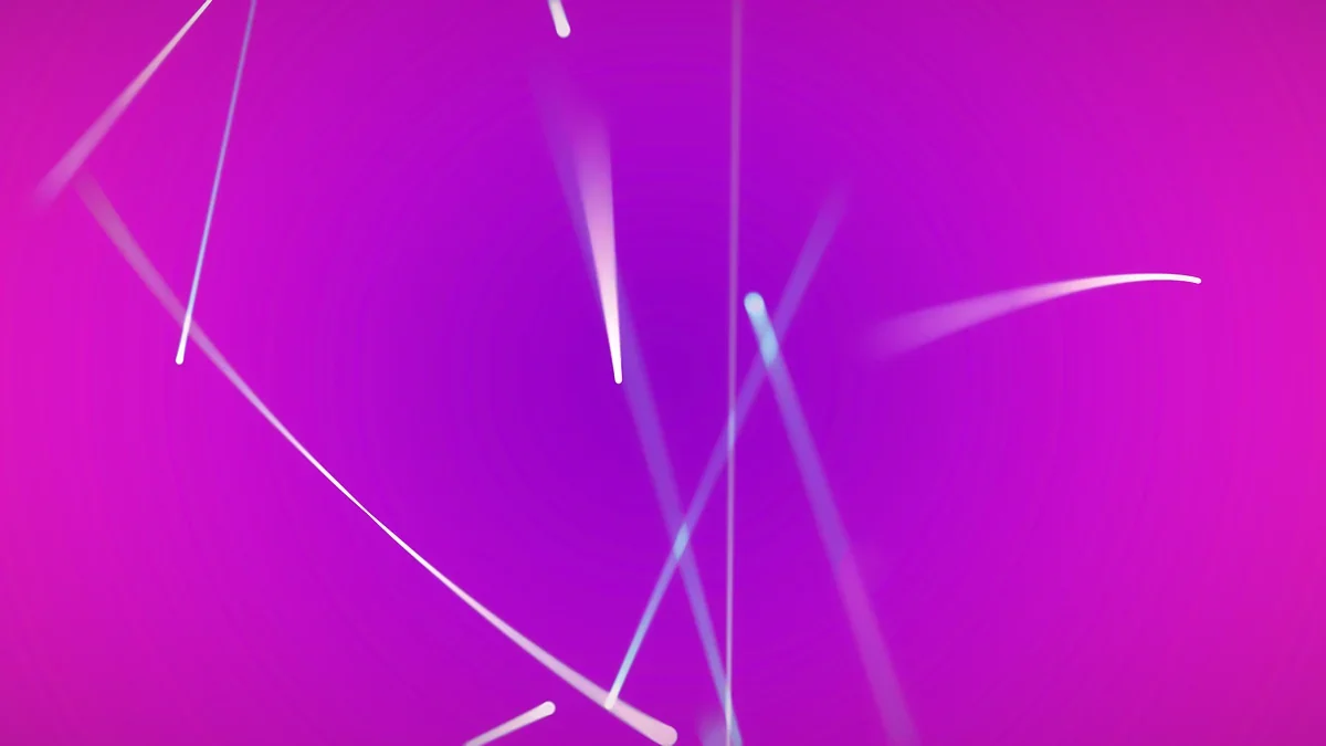 Neon magenta and pink light streams flowing through space