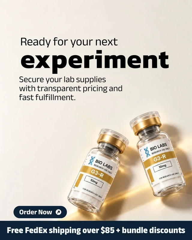 Ready for your next experiment: BioLabs G3-R vials. Free shipping on orders $85+ + bundle discounts. Order Now