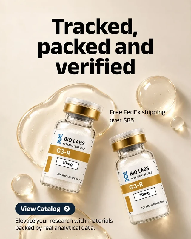 Tracked, packed and verified: BioLabs G3-R vials. Free shipping on orders $85+. View Catalog