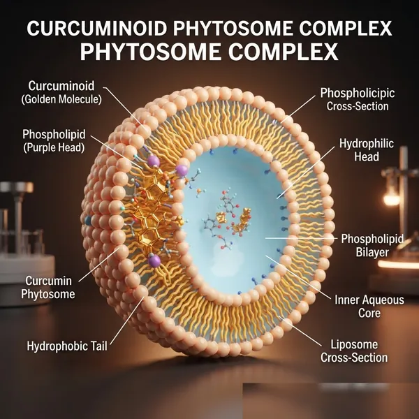 Phytosome structure: curcuminoid complexed with phosphatidylcholine — complex identity, not a peptide CAS