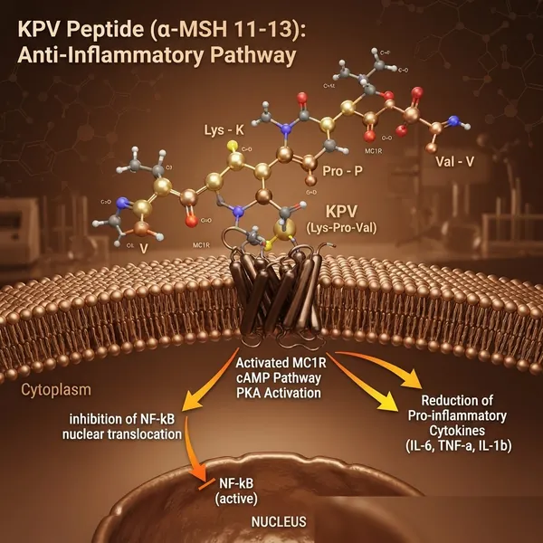 KPV (α-MSH 11-13): the C-terminal tripeptide of alpha-melanocyte-stimulating hor