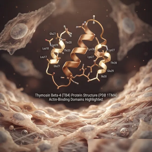 Thymosin Beta-4 structure: the actin-binding domains that enable its role in cel