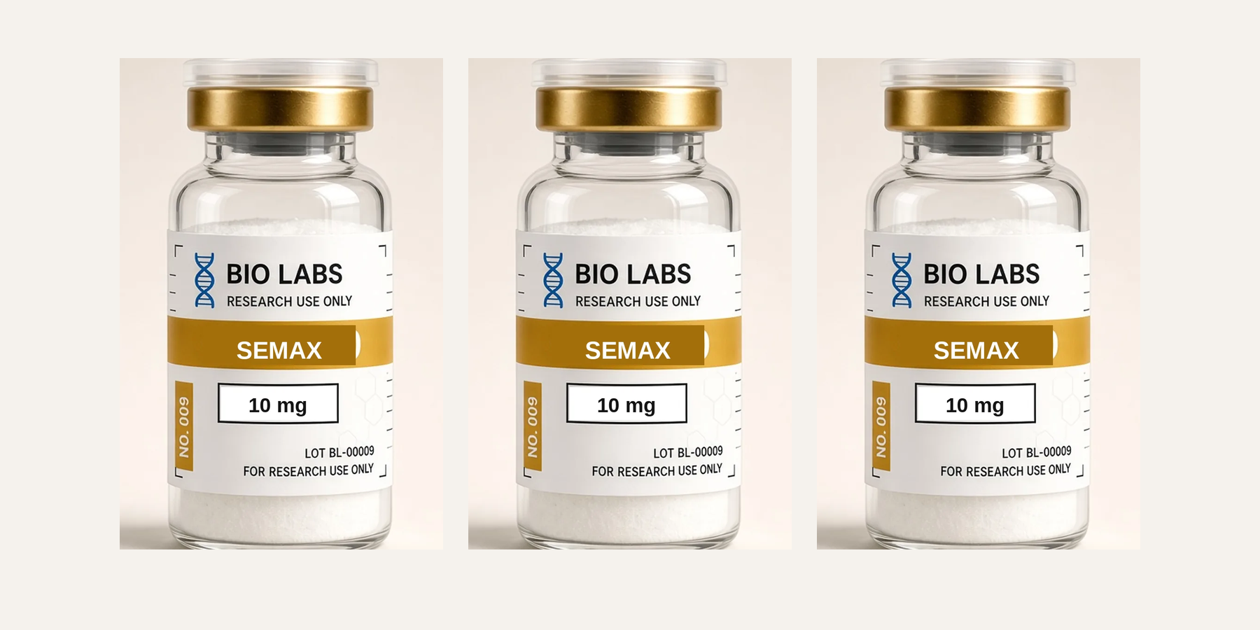 Semax 10 mg, 3 vials